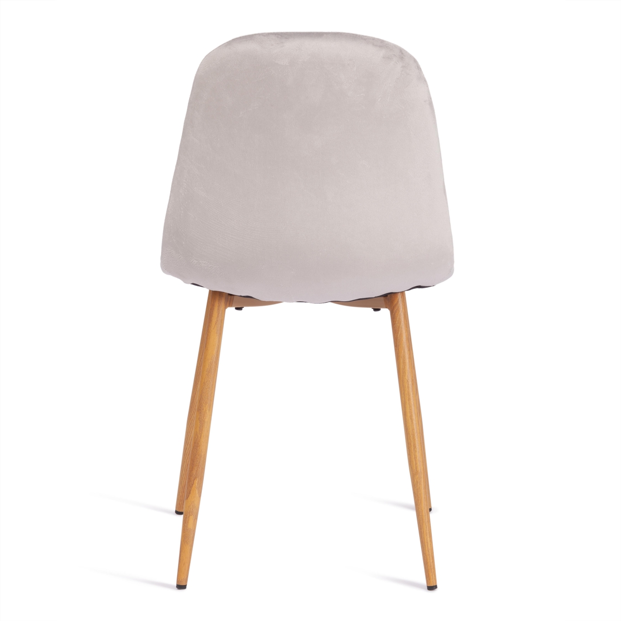 Стул BREEZE (mod. 4724) вельвет/металл, 44 х 53 х 87 см, Light grey (светло-серый) HLR14 / натуральный