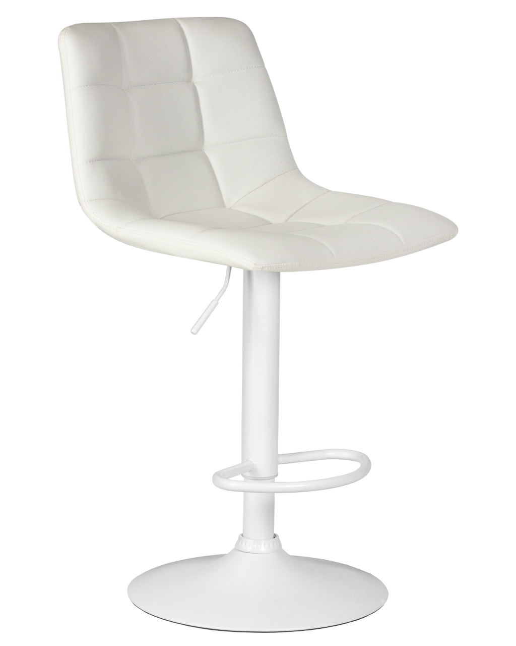 Стул барный DOBRIN TAILOR WHITE (белый PU) 2 шт