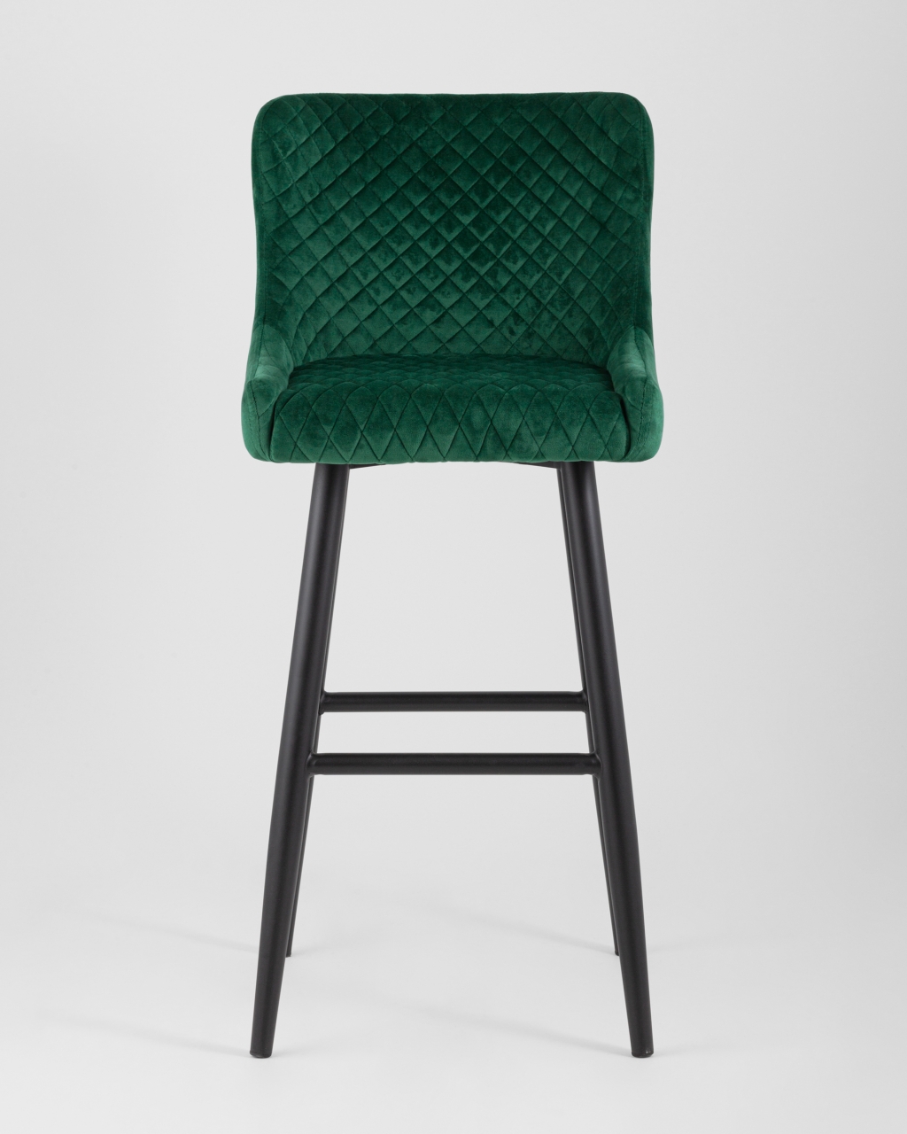 Стул барный Ститч велюр Изумрудный