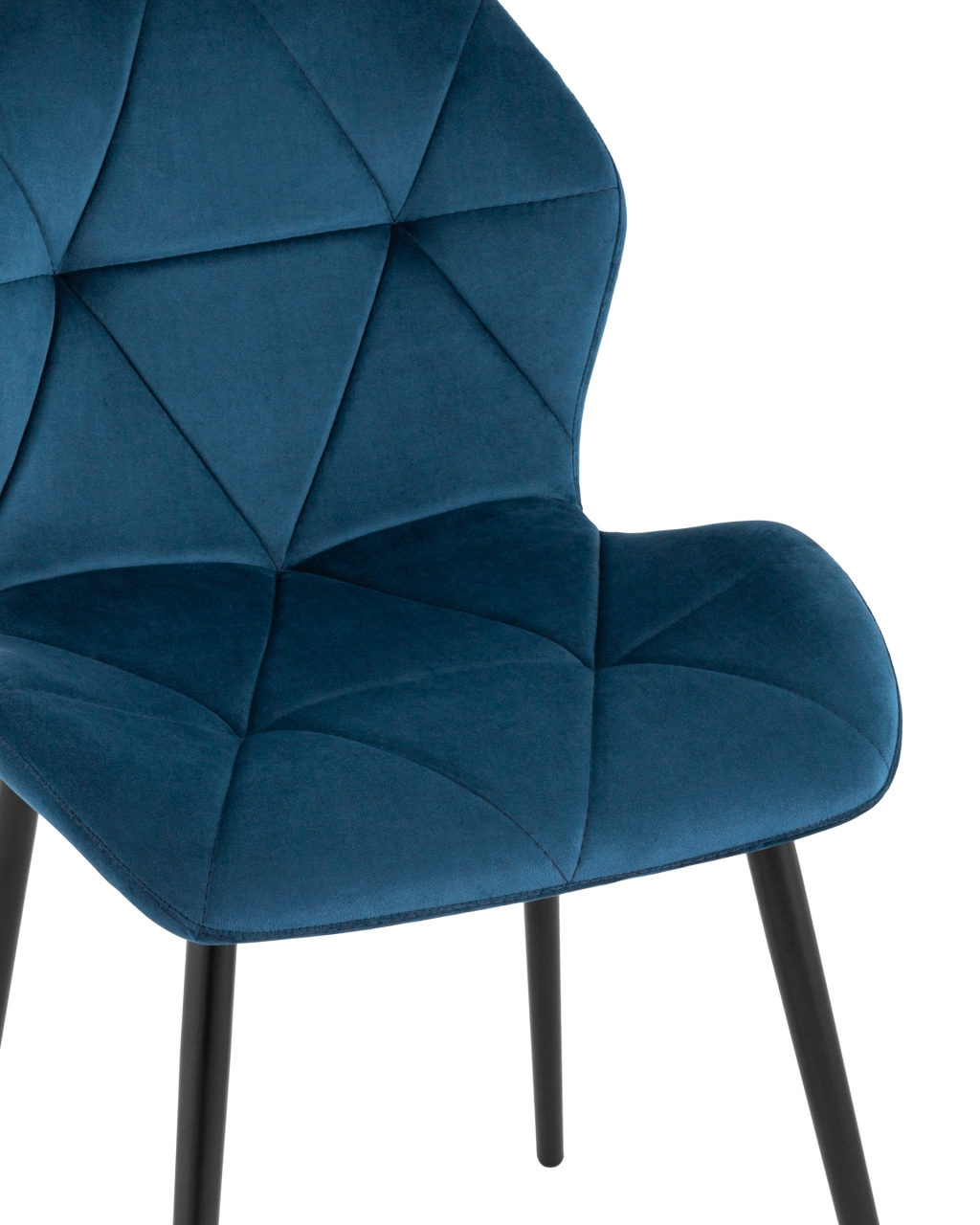 Стул Эдвин велюр синий 4 шт