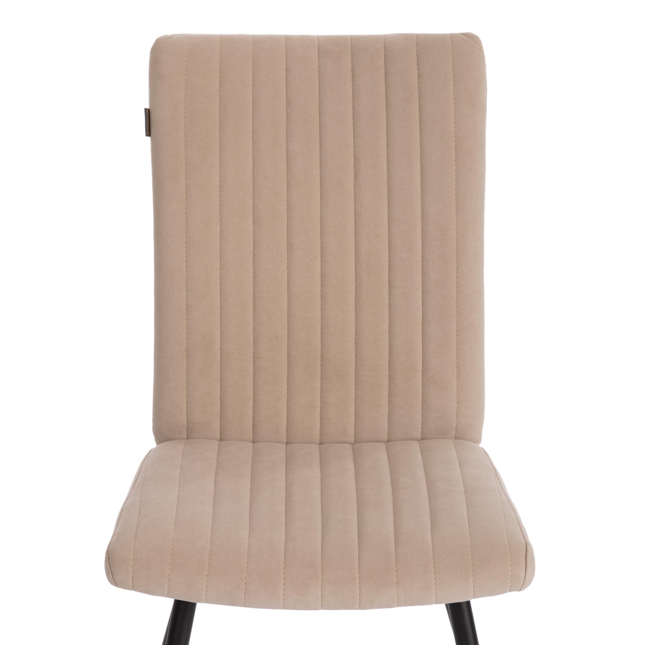 Стул обеденный Monte Carlo флок , 50х55х93, бежевый/черный, 7