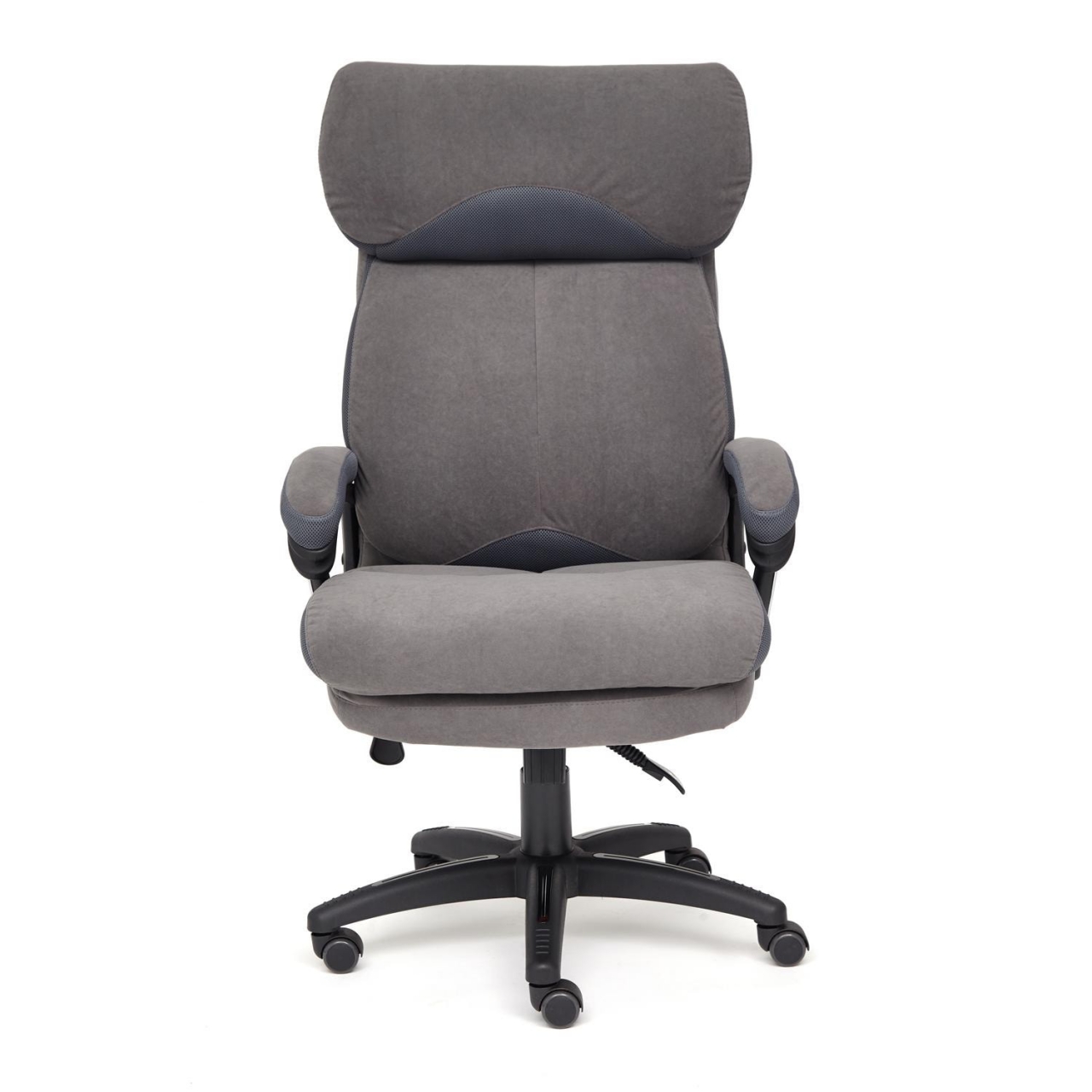 Кресло DUKE флок/ткань, серый/серый, 29/TW-12