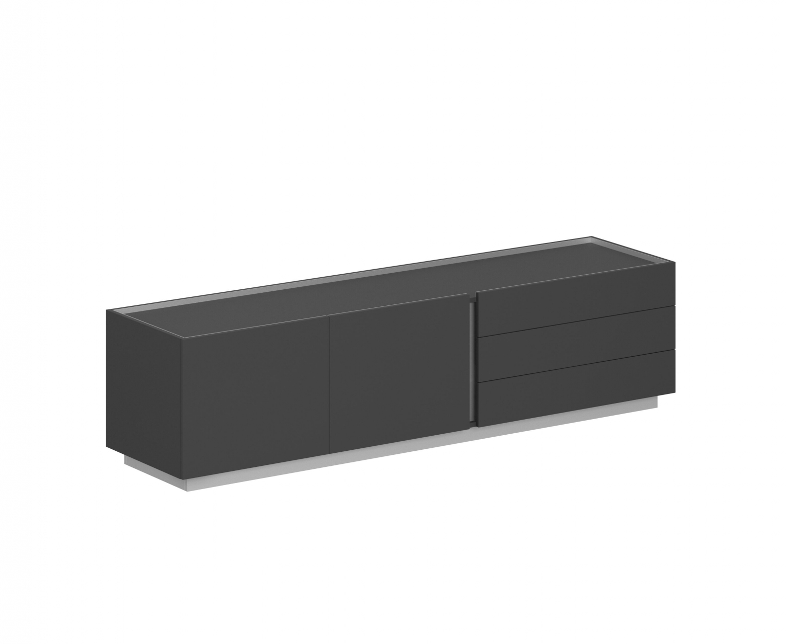 Тумба опорная Oliver OL-20-13.OS.OS.OS.R Оникс серый