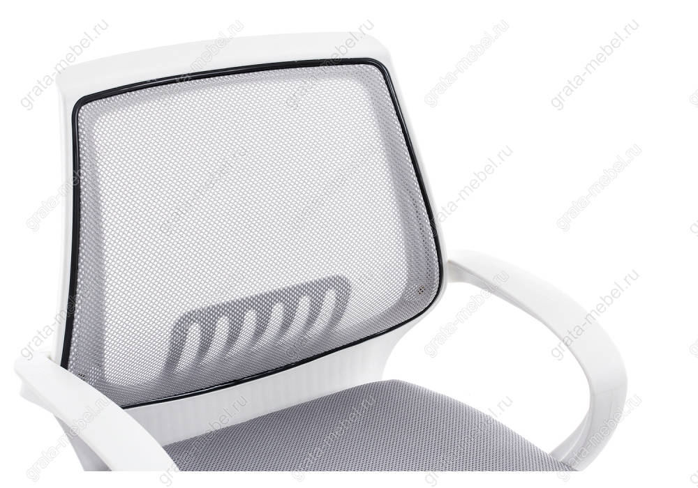 Компьютерное кресло Ergoplus белое / серое