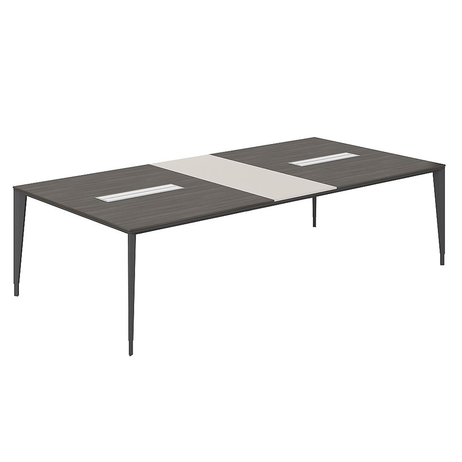 Конференц-стол (домино поперек) Atlas NZ-0108.BT.GS.AN Бренсон трюфель Серый камень Антрацит