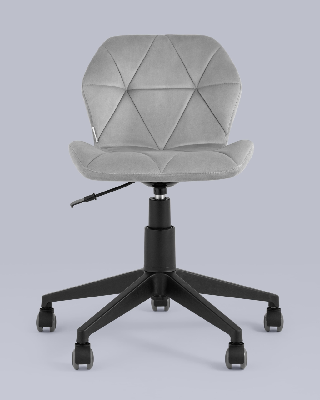 Кресло компьютерное Эдвин Серый велюр