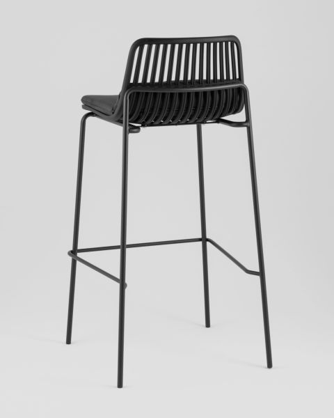 Стул барный Louran с подушкой серый