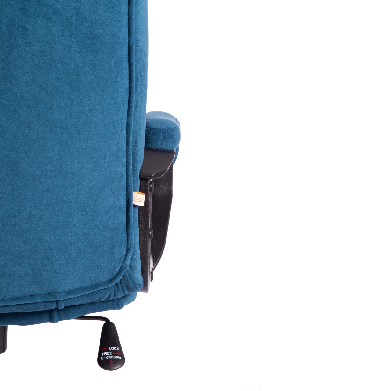 Кресло BERGAMO хром (22) флок , синий, 32