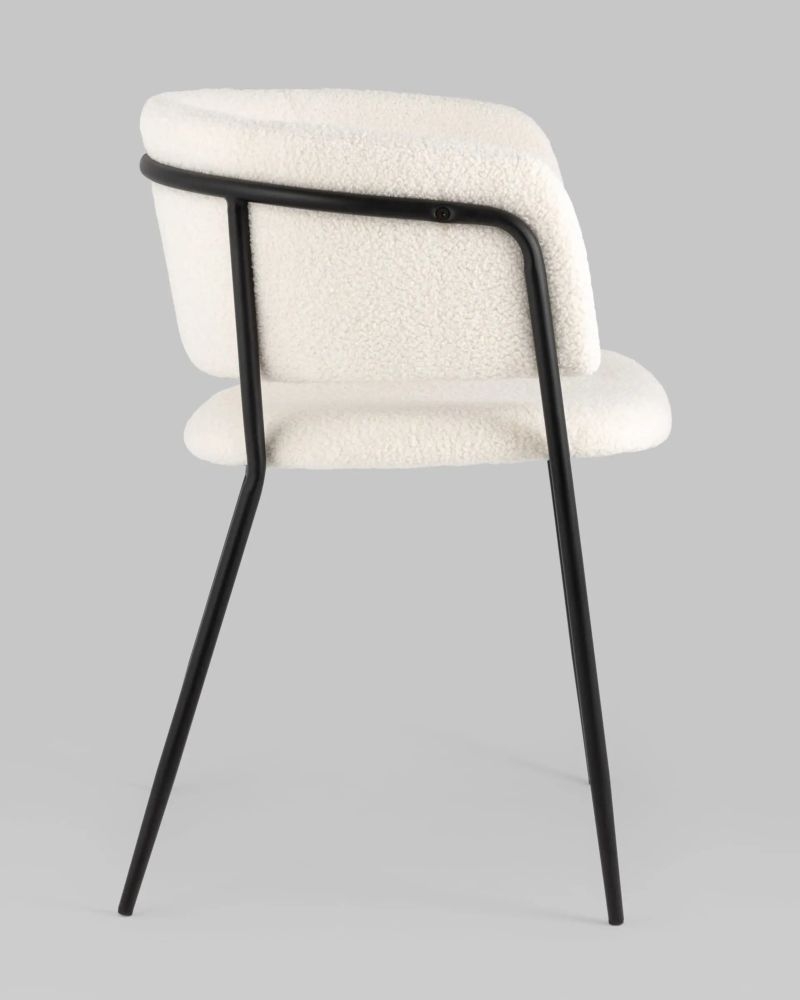 Стул Нэлли ткань букле Белый