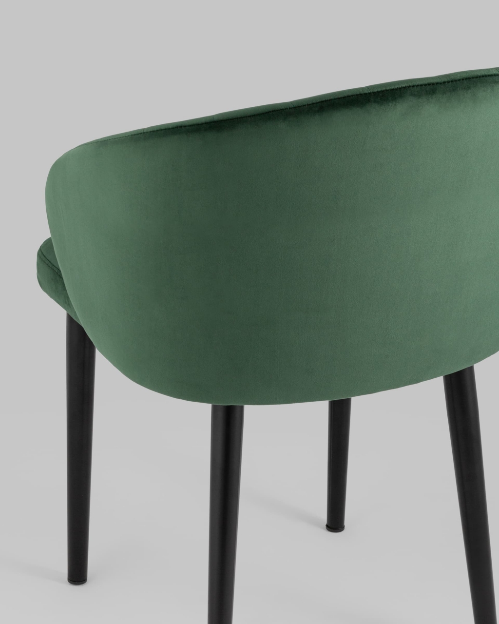 Стул с подлокотниками Шон велюр Зеленый