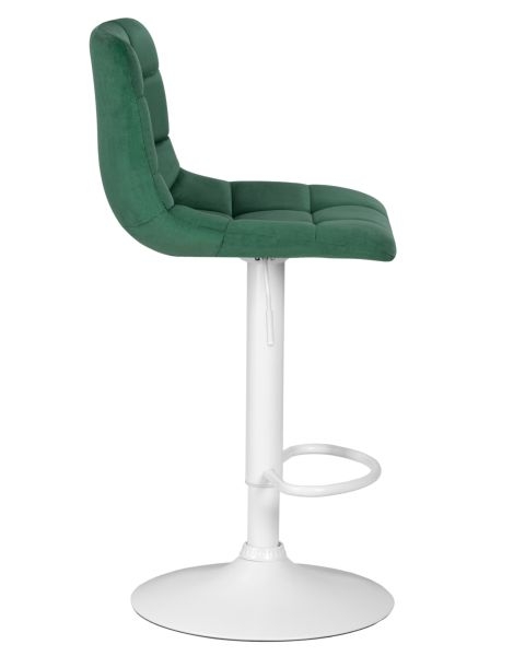 Стул барный DOBRIN TAILOR WHITE (зеленый велюр (MJ9-88)) 2 шт