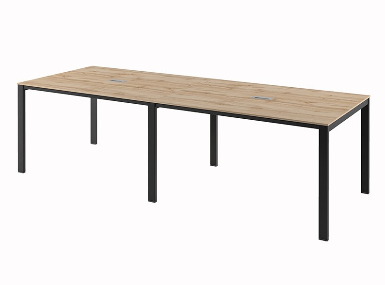 Стол для заседаний с кабель-каналом Саньяна N-102 Дуб Вотан