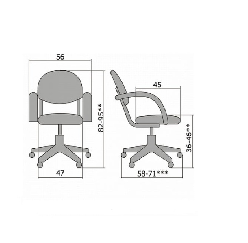 Кресло офисное Metta MA-70 AL Черное №20