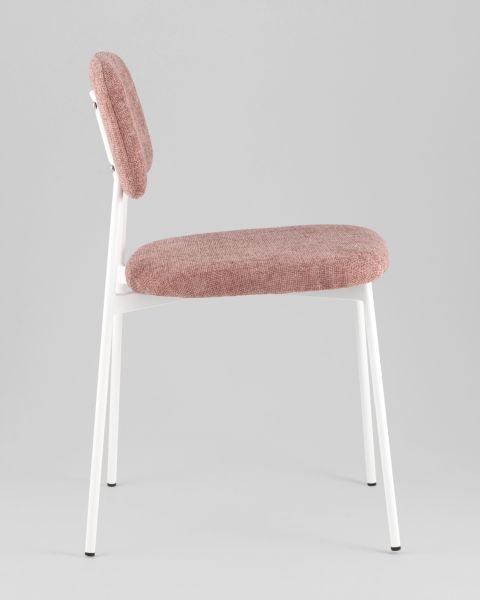 Стул Chao розовый белые ножки