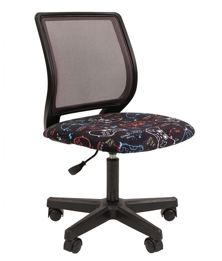 Детское кресло Chairman ТИН (Kids) 112 черный пластик GAME/TW-01