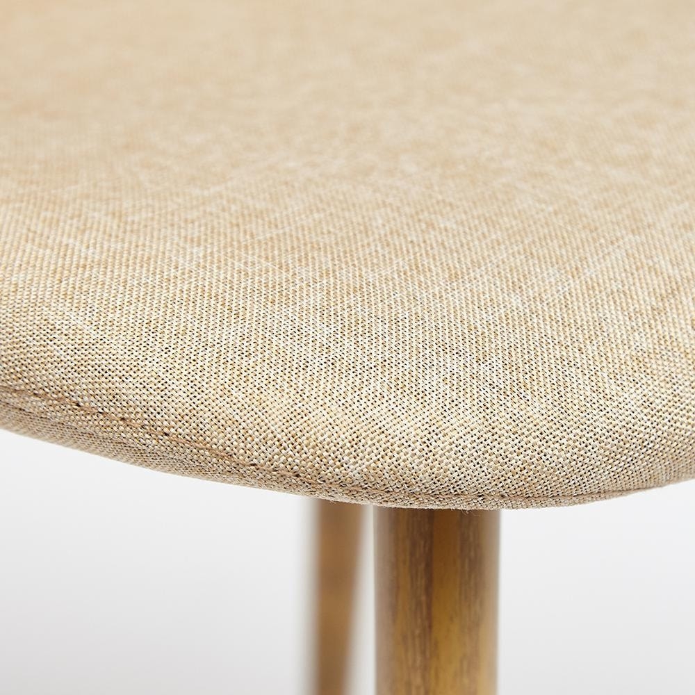 Стул BREEZE (mod. 4724) металл/ткань, 44х48х87см, бежевый/натуральное дерево