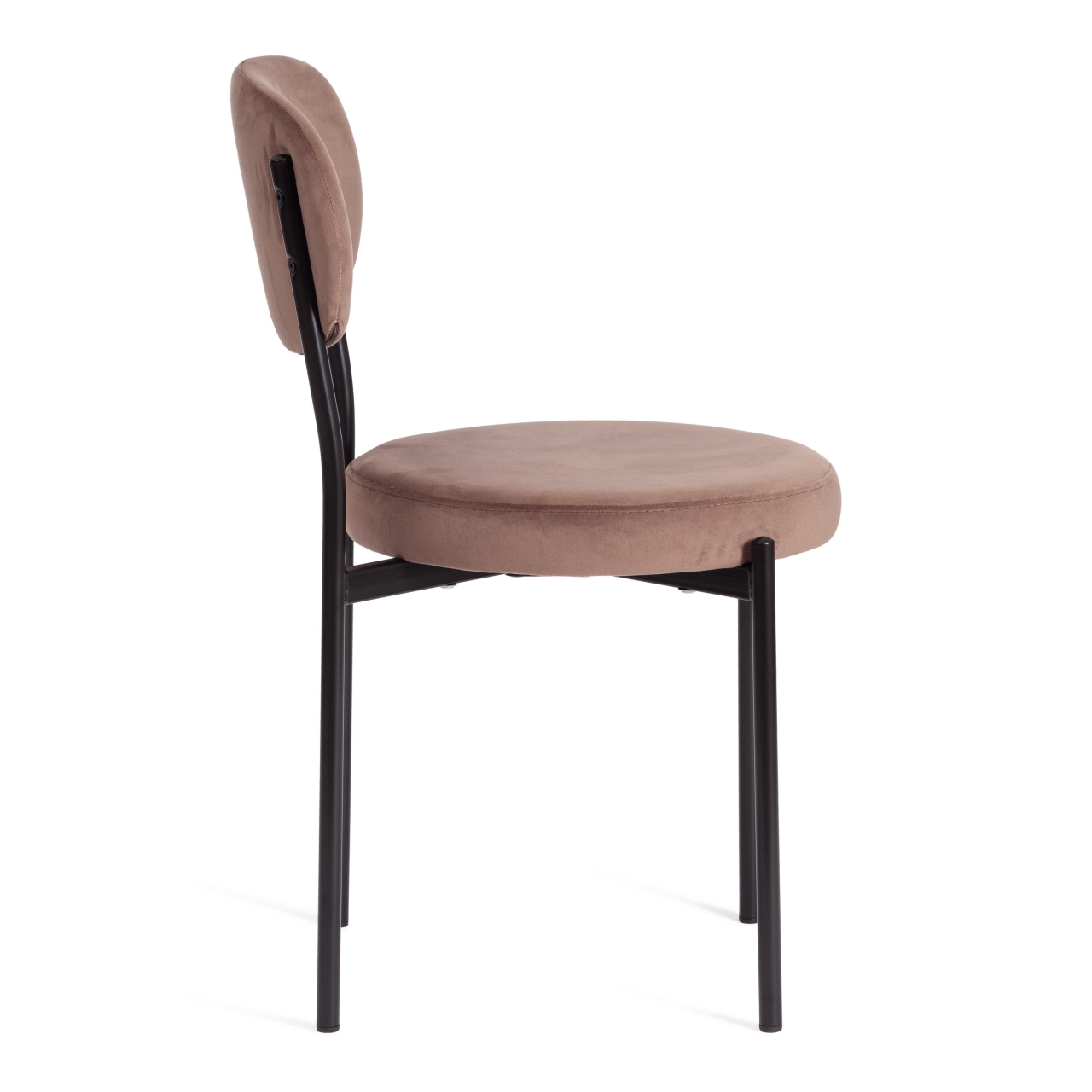 Стул REVO (mod. 7033) / 1 шт. в упаковке ткань/металл, 47х54х82 см, высота до сиденья 47 см, коричневый barkhat 12/черный