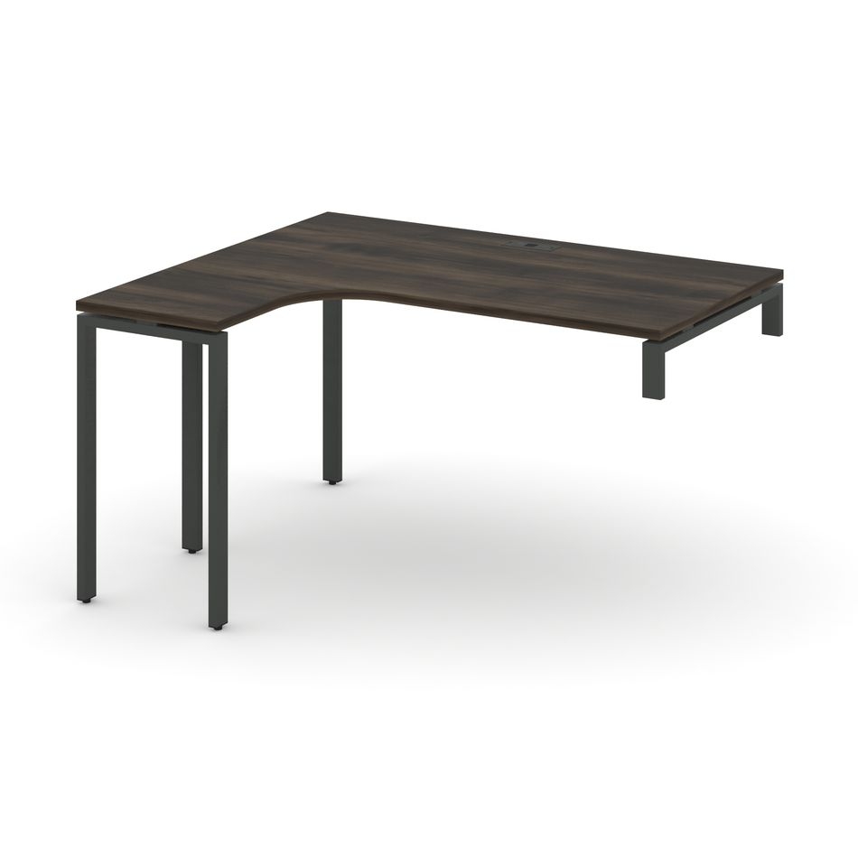 Стол-надставка на опорную тумбу (левый) CONCEPT CN.OSAN-004(L) Дуб Мали Антрацит