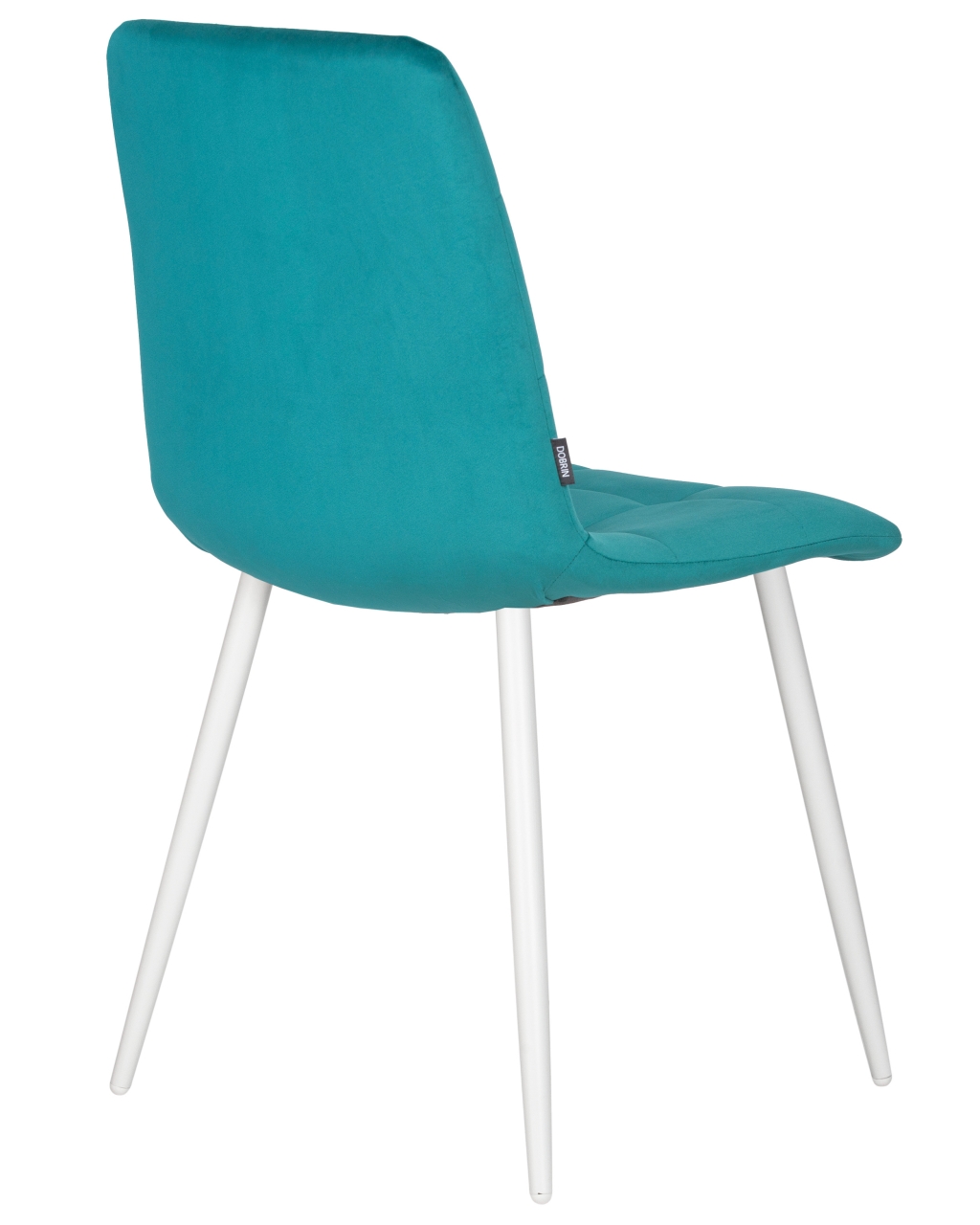Стул обеденный DOBRIN CHILLY (Морской волны Holland 56, основание белое ) 4 шт