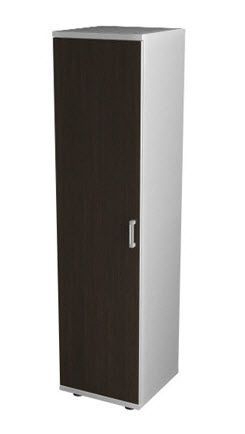 Шкаф-стеллаж пятиярусный, односекционный с дверью ПД5 ПШС5.1-ПД5 венге/серый