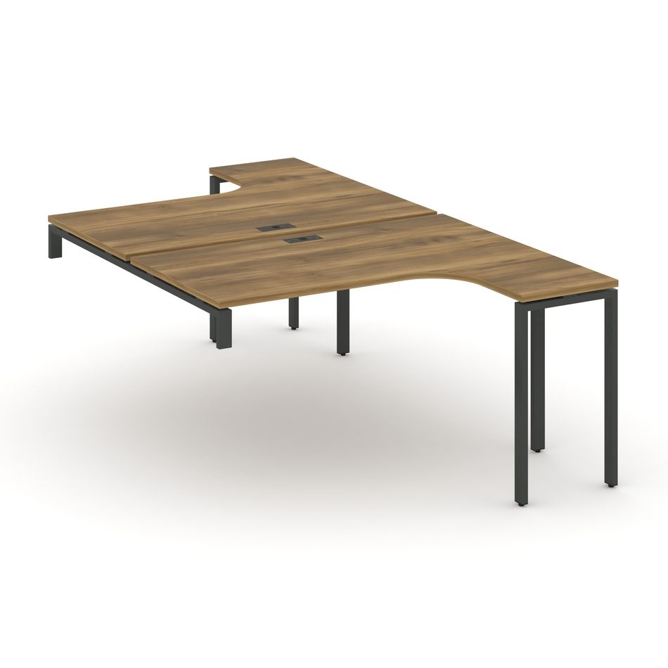 Рабочая станция-надставка на опорные тумбы CONCEPT CN.DSAN-004 Сандал Янтарный Антрацит