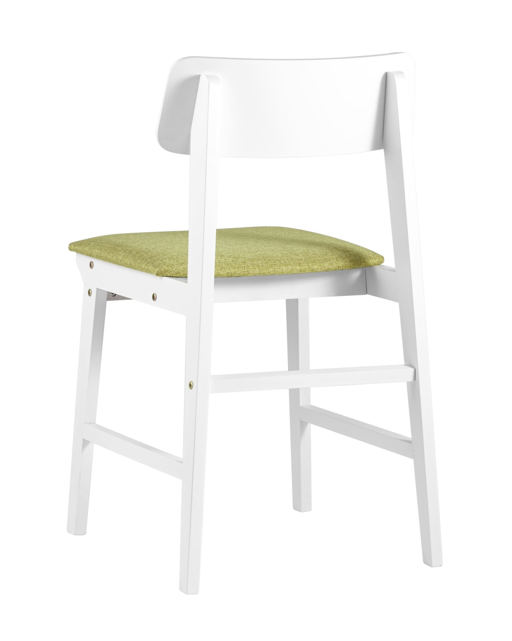 Обеденная группа стол Rondo белый, стулья Oden White Оливковые