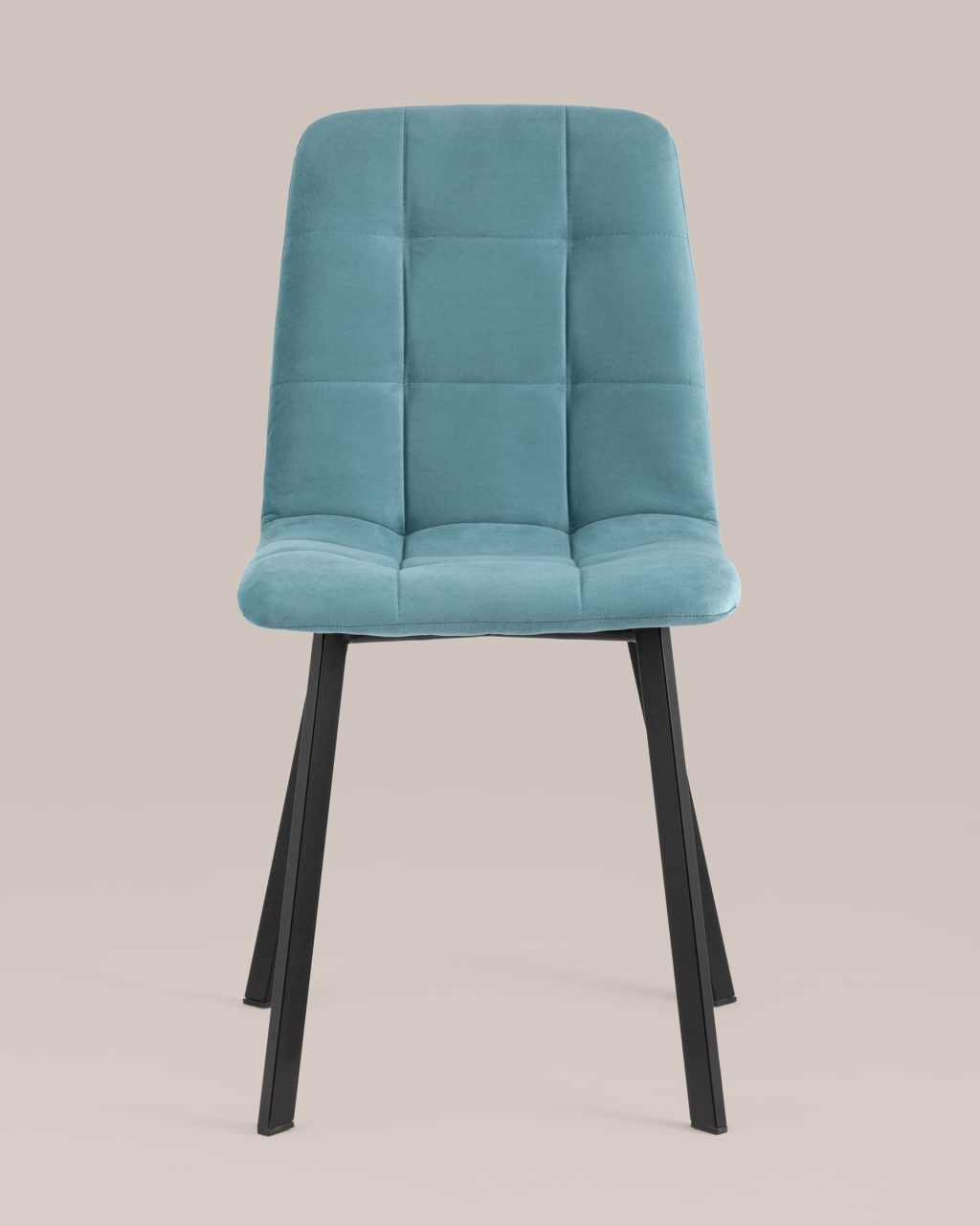 Стул Oliver Square велюр Пыльно-голубой