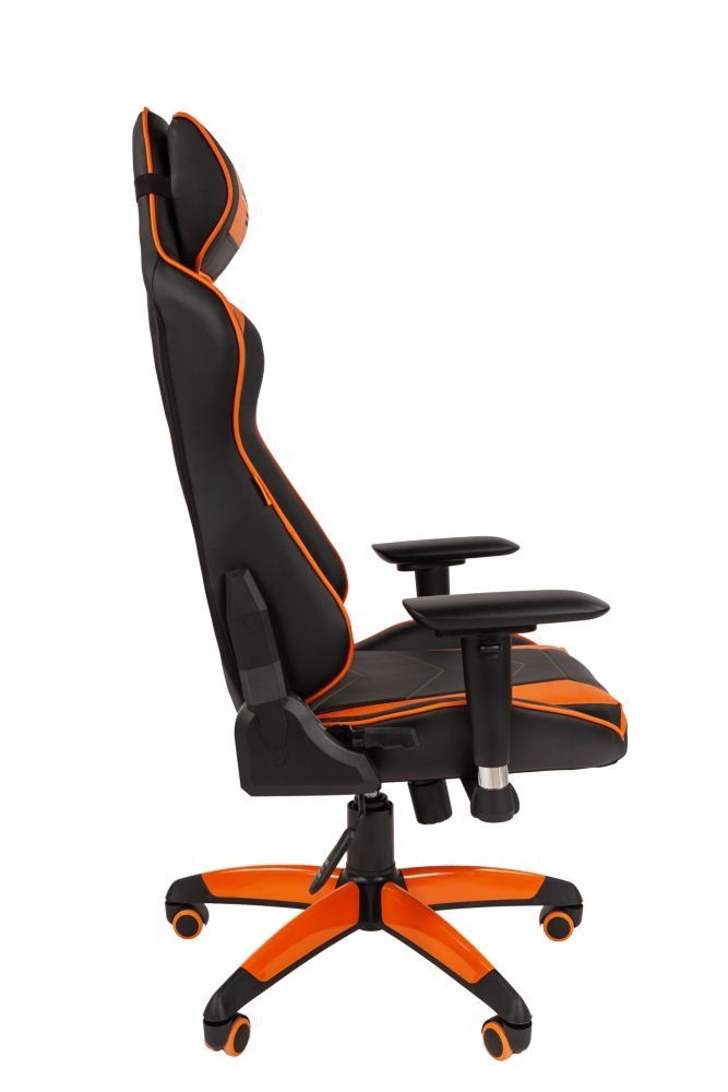 Кресло геймерское CHAIRMAN GAME 44 Черный-оранжевый