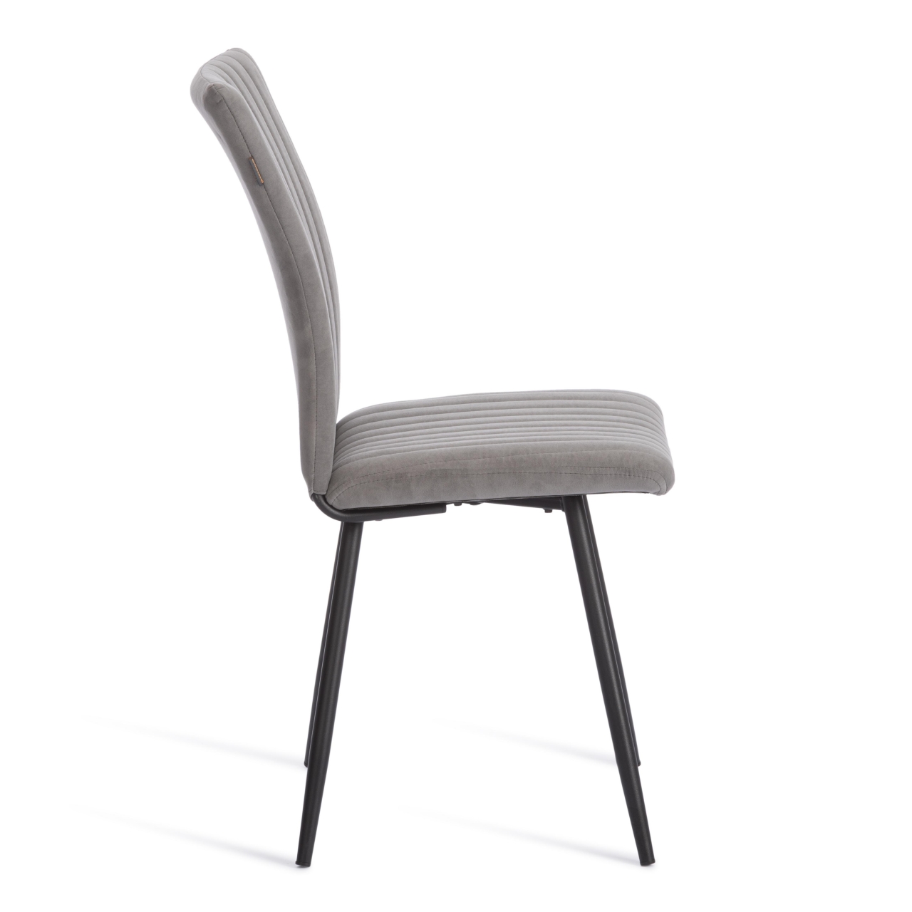 Стул обеденный Monte Carlo флок , 50х55х93, серый/черный, 29