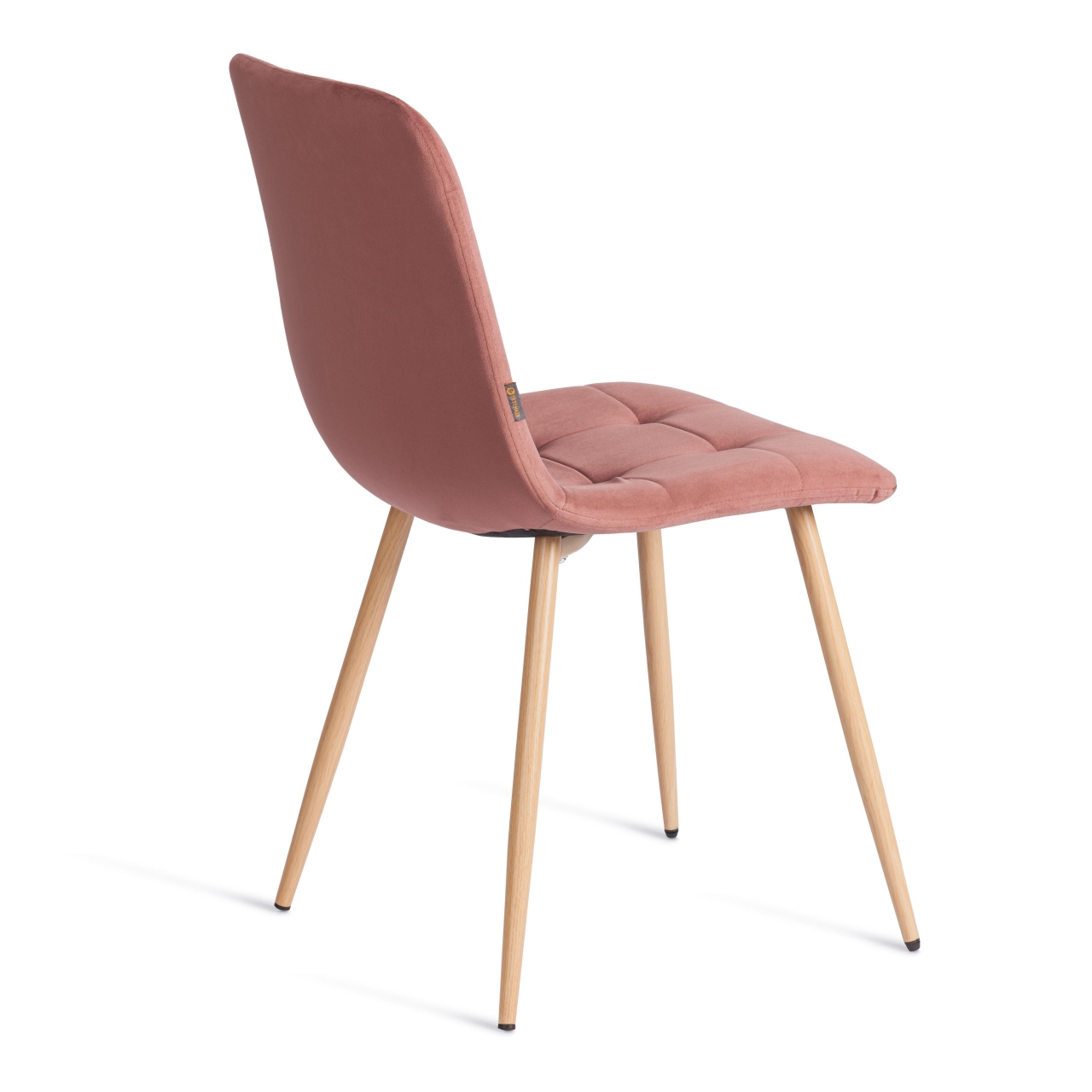 Стул CHILLY (mod. JSC-220) Велюр/металл , 44,5х52,5х88 см, Coral (коралловый) HLR44 / натуральный