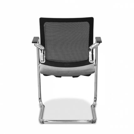 Стул офисный Домино спинка-сетка Серый TW