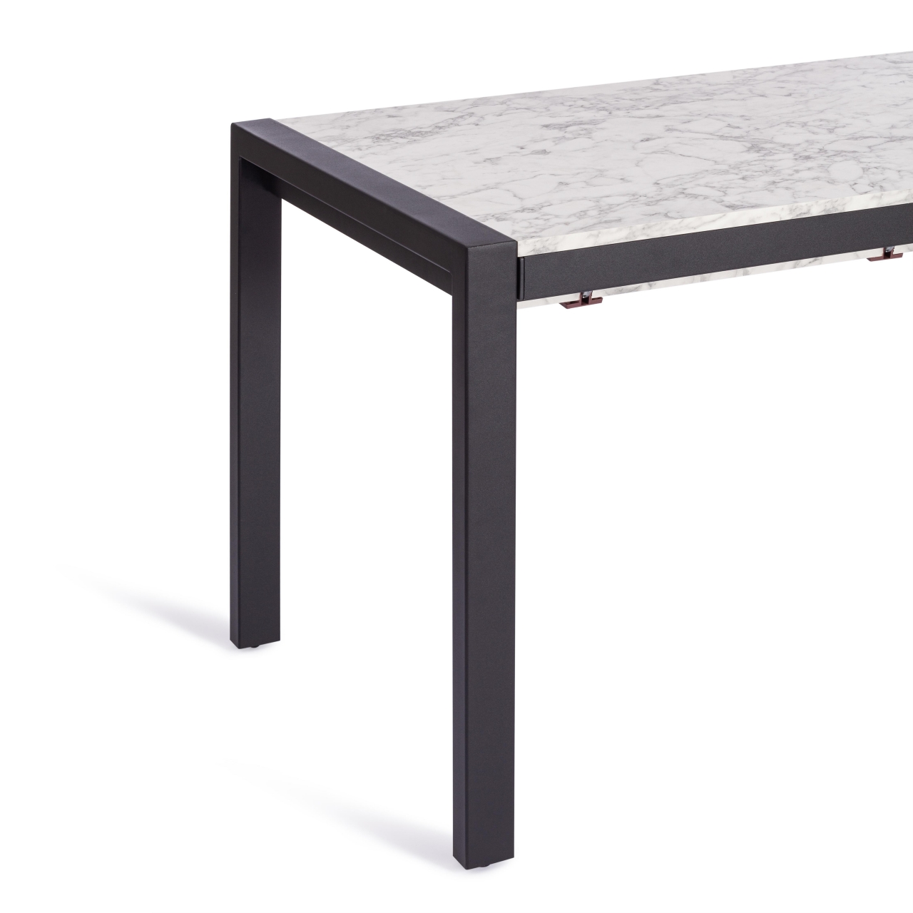 Стол раздвижной SVAN (mod. 1011) ЛДСП+меламин/металл, 120+67 x 74 x 75 см, сосна/чёрный