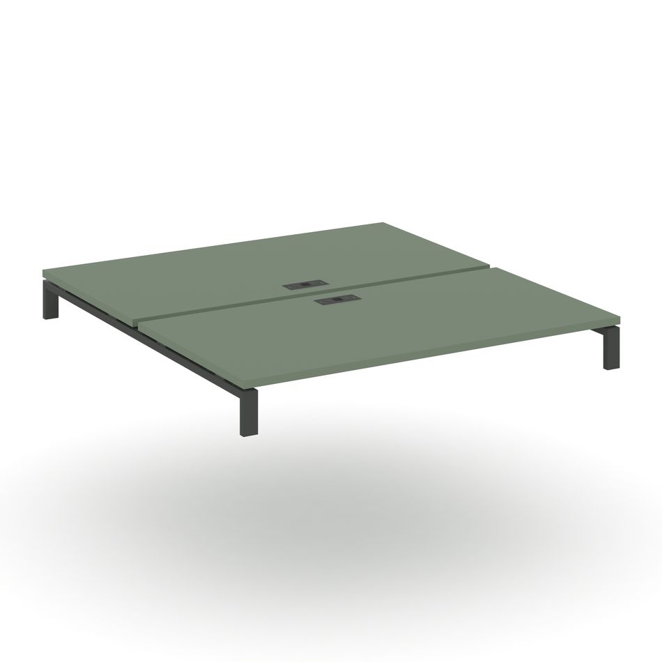 Двойной стол надставка на две опорные тумбы CONCEPT CN.DSN-006 Кобо Антрацит