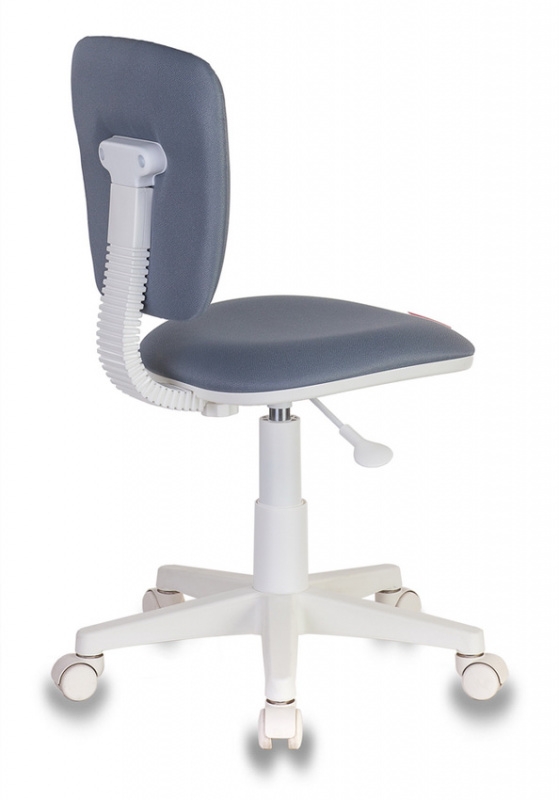 Кресло детское Бюрократ CH-W204NX (пластик белый) Серый 15-48