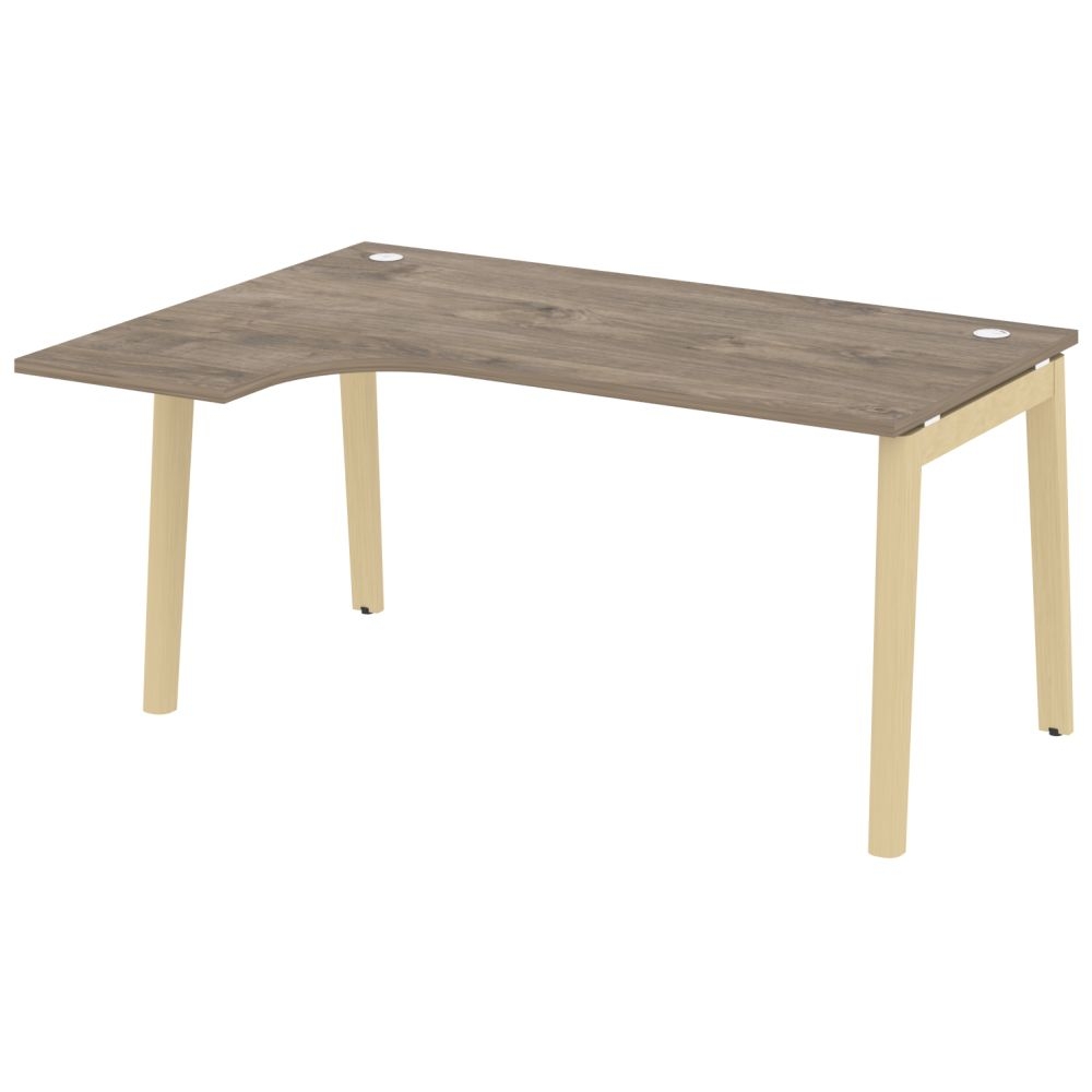 Стол эргономичный левый ONIX WOOD OW.SA-4(L) Тиквуд Темный/Светлый