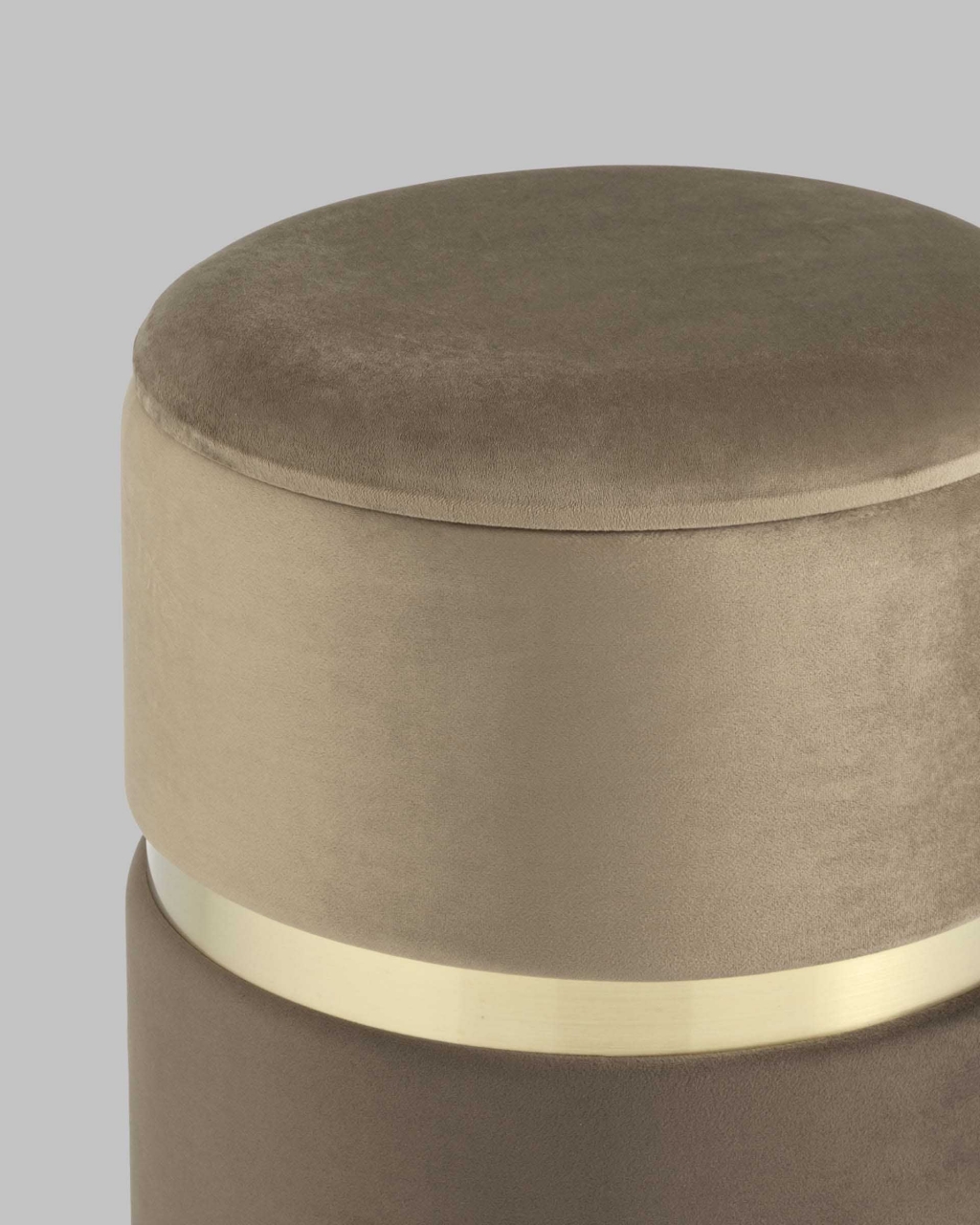 Пуф Кэрри с ящиком велюр Коричневый