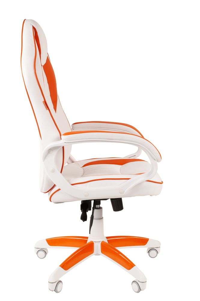 Кресло геймерское CHAIRMAN GAME 16 Белый Оранжевый