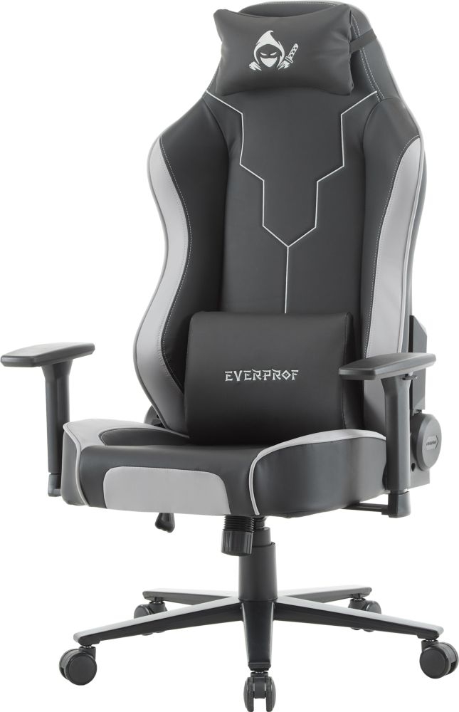 Кресло геймерское Everprof Rapid Экокожа Серый