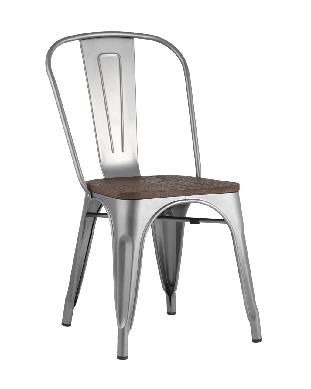 Стул Tolix Wood 850 Серебристый