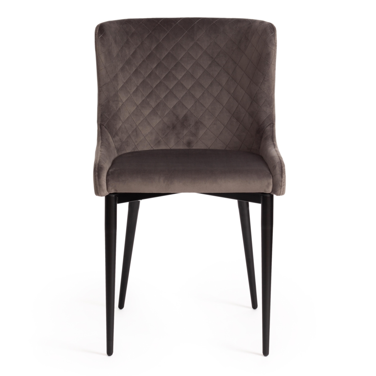 Стул MANTRA (mod. 713) ткань/металл, 49х61х82 см, высота до сидения 49 см, темно-серый barkhat 14/черный