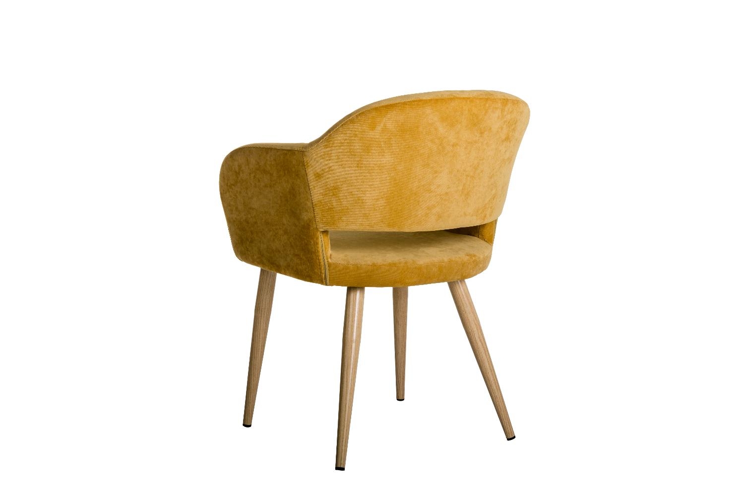 Стул Oscar Желт/Натуральный Дуб