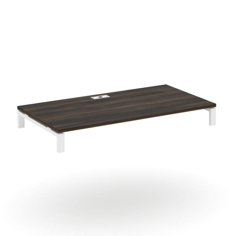 Стол надставка на две опорные тумбы CONCEPT CN.OSN-007 Дуб Мали Белый