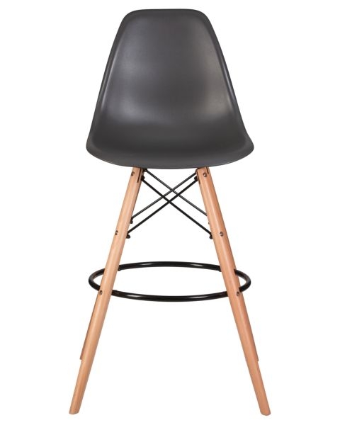 Стул барный DOBRIN DSW BAR (ножки светлый бук, цвет темно-серый (GR-04)) 2 шт