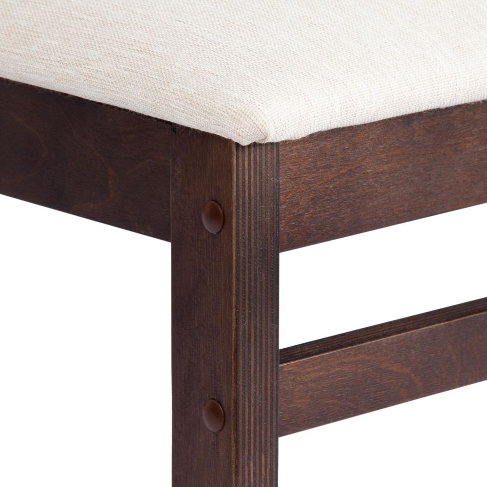 Стул ROSARIO многослойная фанера, 39 х 39 х 99 см, Cappuchino, ткань бежевая (81/10) разобранный