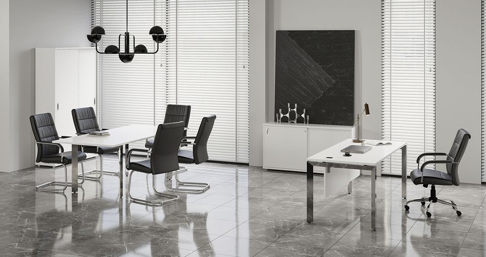 Брифинг-приставка на П-образном м/к ONIX DIRECT LUX M-O.MP-BR-11 Белый бриллиант