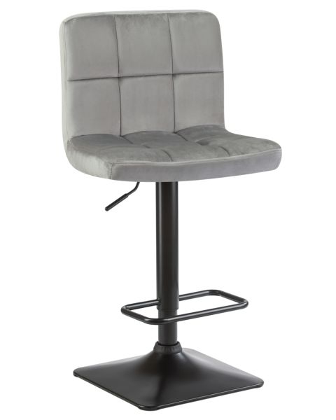 Стул барный DOBRIN DOMINIC (серый велюр (MJ9-75)) 2 шт
