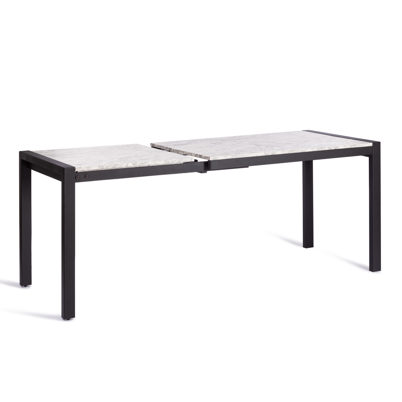 Стол раздвижной SVAN (mod. 1011) ЛДСП+меламин/металл, 120+67 x 74 x 75 см, сосна/чёрный