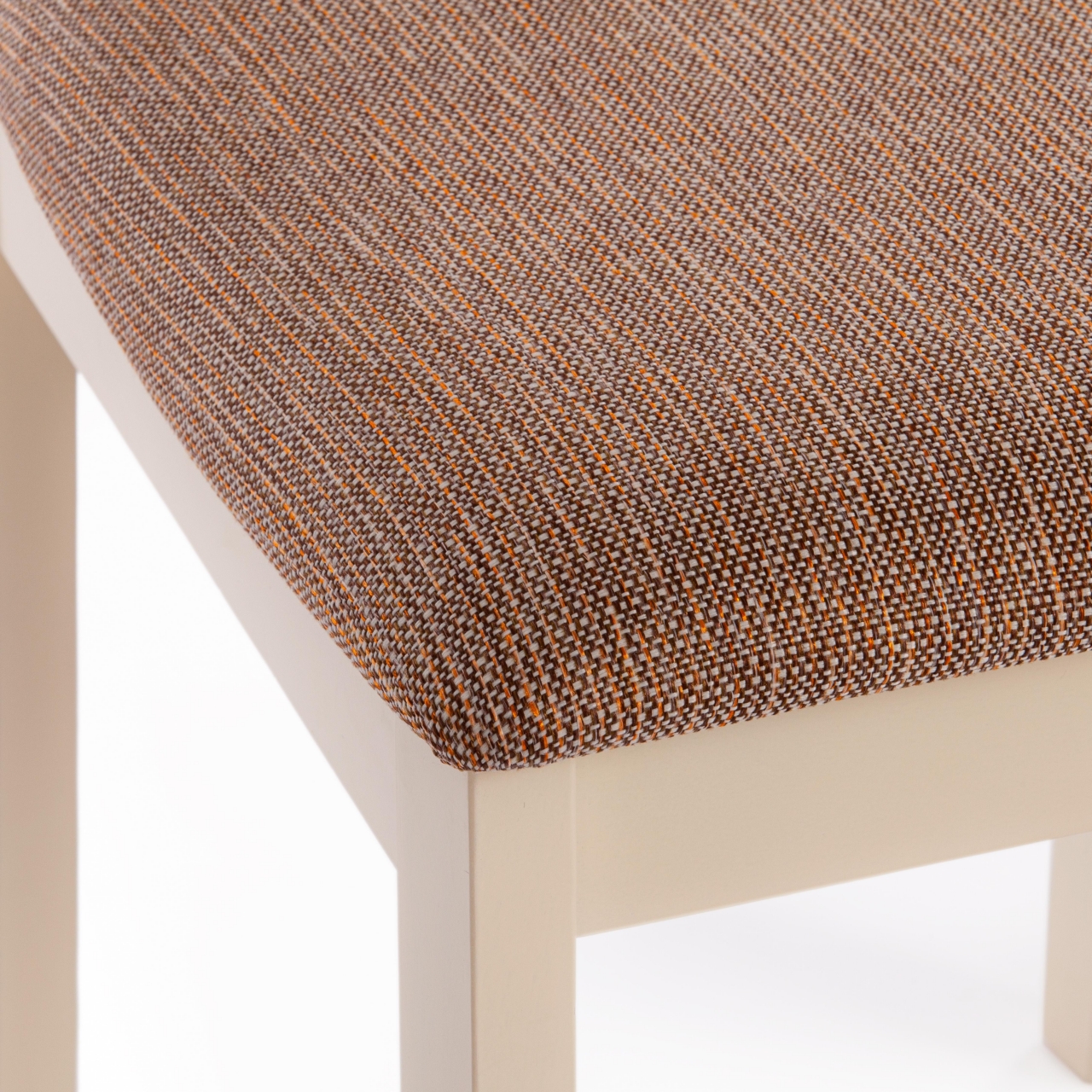 Стул Гольфи 2/ Golfi 2 дерево гевея, 45*51*94, ivory white, ткань кор.-зол. (1505-9)