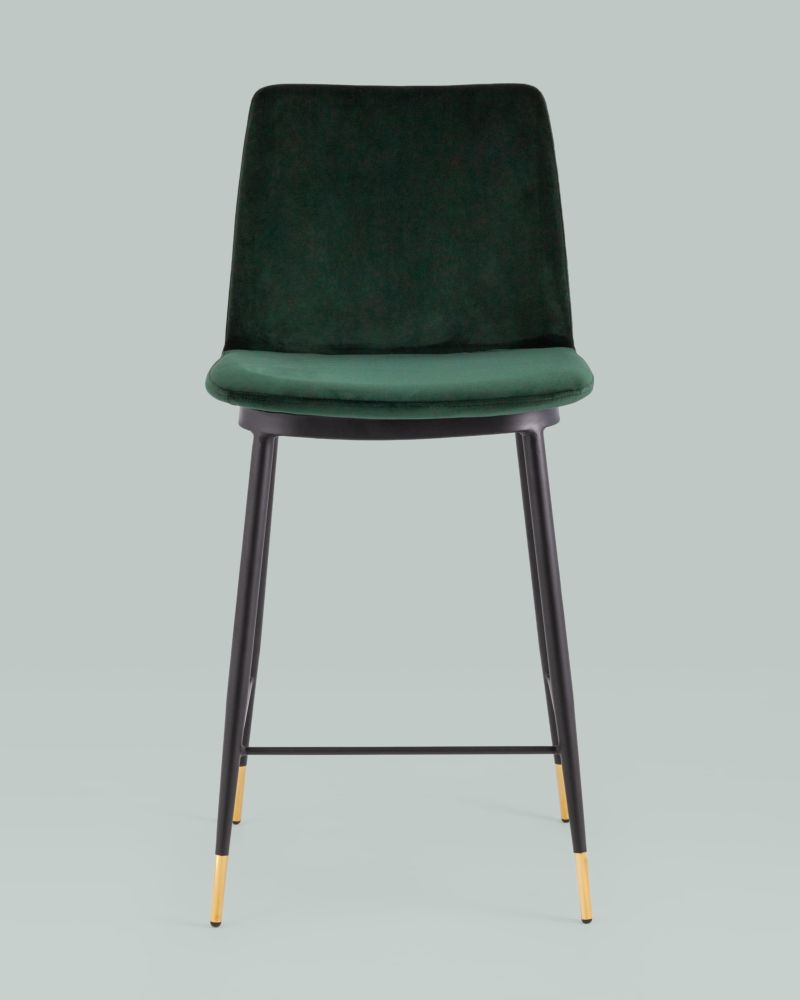 Стул Мелисса полубарный велюр Зеленый