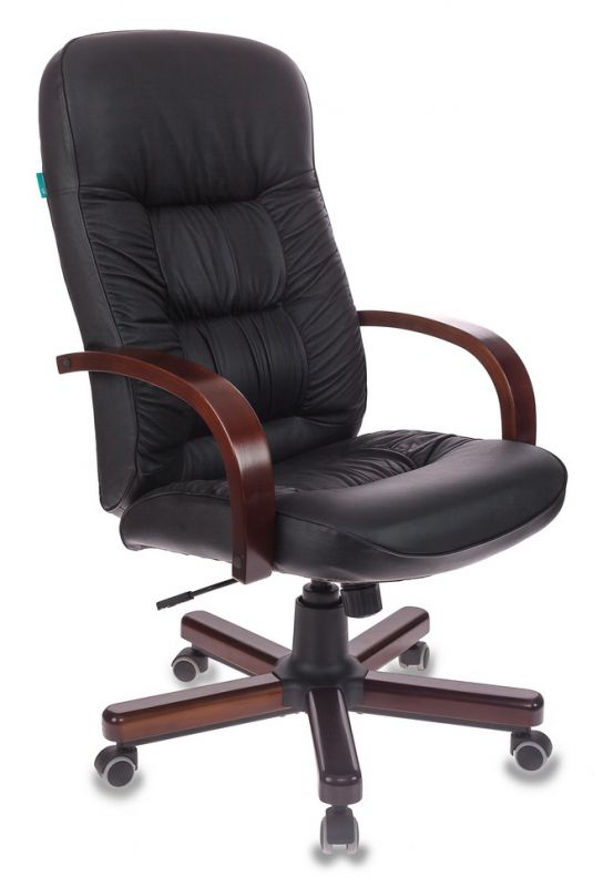 Кресло руководителя Бюрократ T-9908/WALNUT Черный